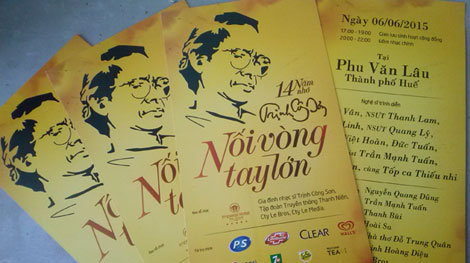 Đêm nhạc tưởng nhớ nhạc sĩ Trịnh Công Sơn tại Phu Văn Lâu