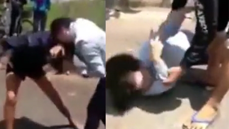 Tiến hành xác minh thiếu nữ đánh nữ sinh ngất giữa đường