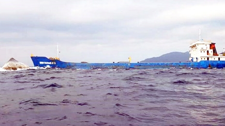 Tàu vận tải biển Bình Dương 688 chưa được giải cứu khỏi hiện trường