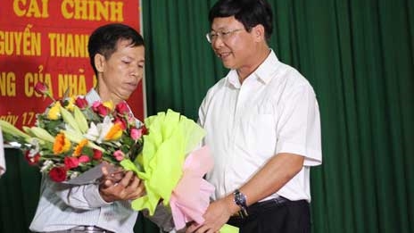 TAND Tối cao tổ chức xin lỗi ông Nguyễn Thanh Chấn trong vụ án oan