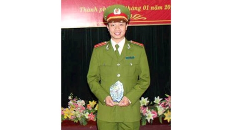 Trinh sát trẻ được tuyên dương điển hình tiên tiến