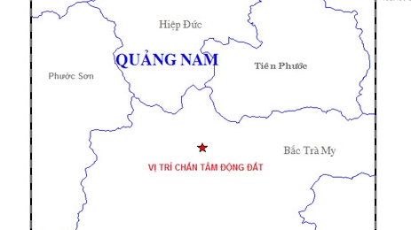 Lại xảy ra động đất 2,6 độ richter tại Quảng Nam