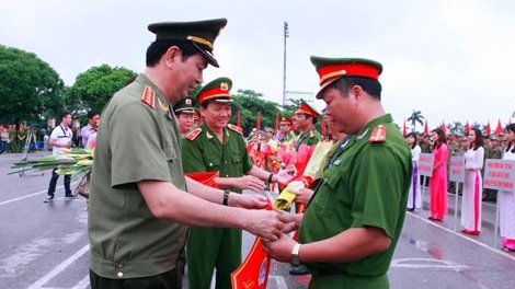 Bộ trưởng Trần Đại Quang dự Lễ khai mạc Chung kết Hội thi thể thao nghiệp vụ chữa cháy và cứu nạn