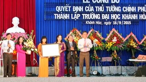 Thành lập Trường Đại học Khánh Hòa