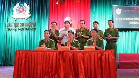 Ký quy chế phối hợp Đoàn thanh niên Cảnh sát PCCC