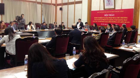 Đưa cải cách tư pháp vào giảng dạy