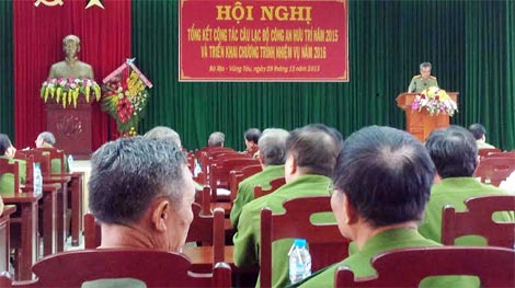 Tổng kết công tác Câu lạc bộ Công an hưu trí tỉnh Bà Rịa – Vũng Tàu