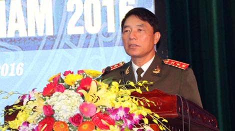 Thứ trưởng Trần Việt Tân dự triển khai công tác năm 2016 Công an tỉnh Hà Tĩnh