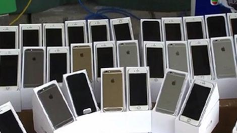 155 chiếc iPhone 6 Trung Quốc giấu trên xe khách