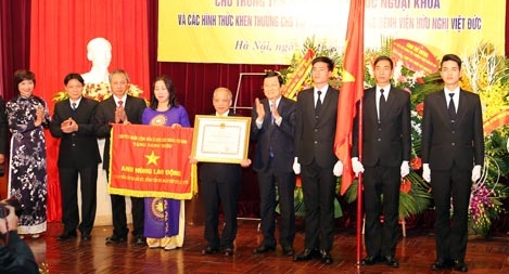 Chủ tịch nước Trương Tấn Sang dự kỷ niệm Ngày thầy thuốc Việt Nam tại Bệnh viện Việt Đức