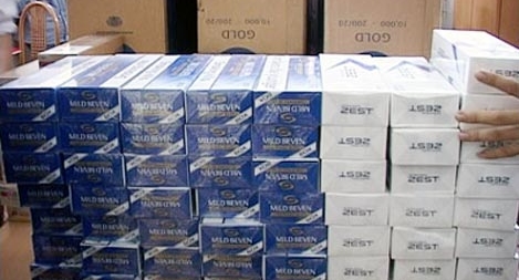 Phát hiện, xử lý xe ôtô vận chuyển thuốc lá ngoại nhập lậu