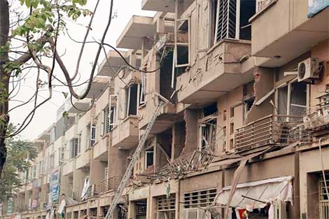 Bàng hoàng cảnh tượng từ hiện trường vụ nổ ở Hà Đông