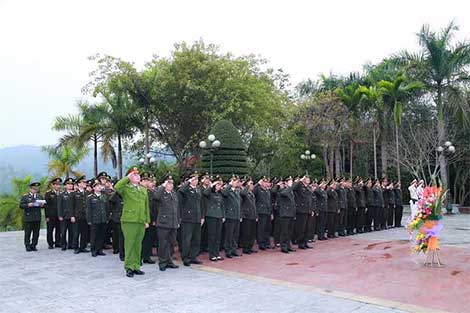 Văn phòng Bộ Công an về nguồn tại Khu di tích lịch sử Nha Công an Trung ương