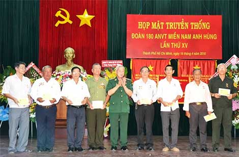 Họp mặt truyền thống Đoàn 180 An ninh vũ trang miền Nam