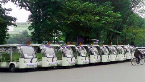 Thí điểm xe điện 4 bánh phục vụ du khách tại Hội An và Phú Quốc