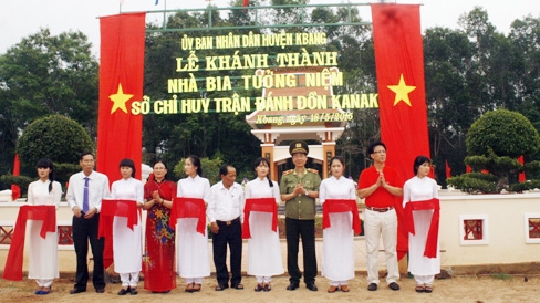 Khánh thành Nhà bia tưởng niệm và Hoa viên Sở chỉ huy trận đánh Đồn Ka Nak
