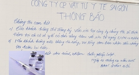 (SỐC) Cơ sở tiêm vắc xin ‘5 trong 1’ hét giá 2 triệu đồng/liều