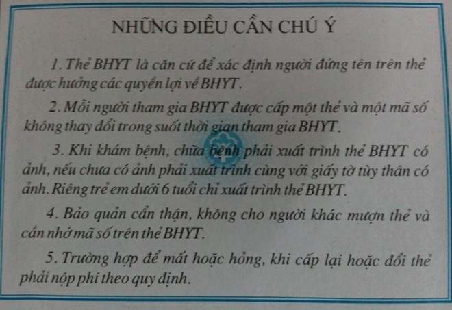 Muốn nhận thẻ bảo hiểm phải đóng thêm tiền