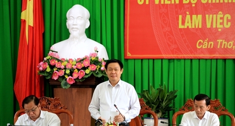Phó Thủ tướng Vương Đình Huệ làm việc tại TP.Cần Thơ