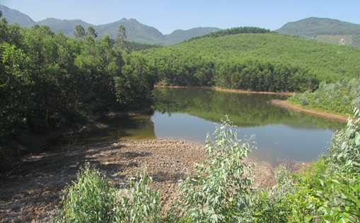 Công ty CP 116 đổ đá phế thải xuống hồ bị bắt quả tang