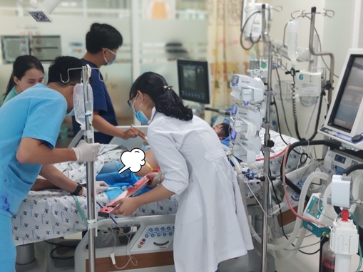 Một bệnh nhi sốc sốt xuất huyết biến chứng suy đa cơ quan