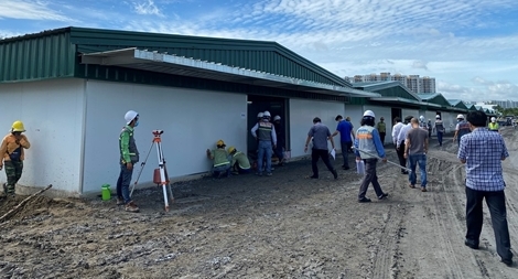 Khẩn trương hoàn thiện Bệnh viện dã chiến số 13 với quy mô 3.500 giường