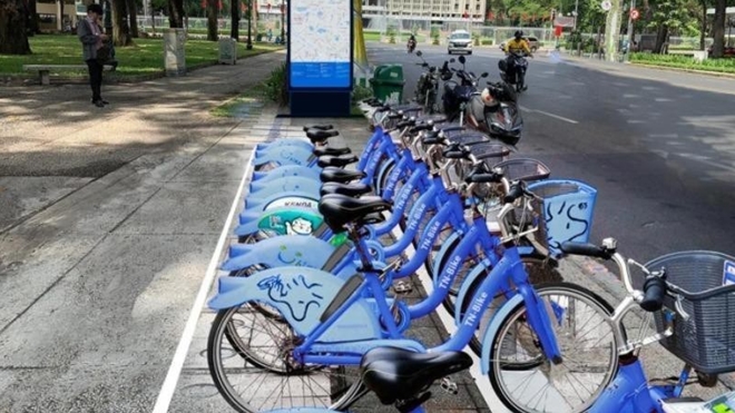 Thí điểm xe đạp công cộng Mobike tại Quận 1