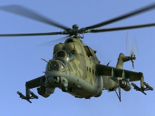 Trực thăng Mi-25 Nga bị khủng bố bắn rơi ở Syria