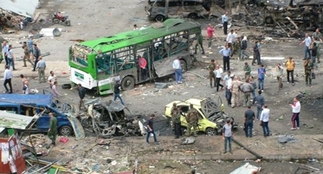 Đánh bom khủng bố trạm xe buýt ở Syria, nhiều thương vong