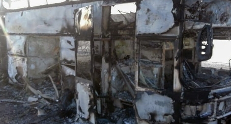 Xe buýt đột ngột bốc cháy ở Kazakhstan, hơn 50 người chết