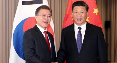 Lãnh đạo Trung-Hàn cam kết hợp tác kết thúc chiến tranh Triều Tiên