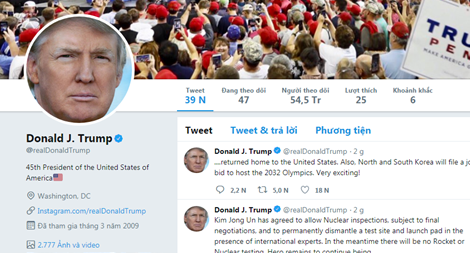 Phản ứng đầu tiên của Tổng thống Mỹ Trump về hội nghị liên Triều