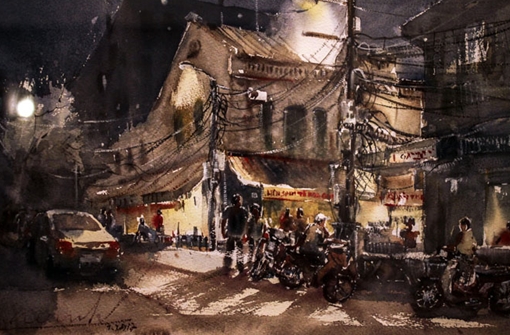 Urban Sketchers Hanoi và triển lãm kí họa “Hà Nội phố”