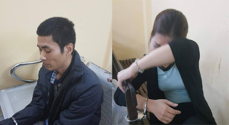 Đôi nam nữ đi xe bị đục ổ khóa, mang theo lượng lớn nghi ma túy