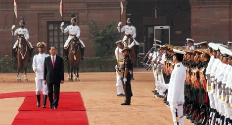 Chủ tịch nước Trần Đại Quang hội đàm với Thủ tướng Ấn Độ Narendra Modi