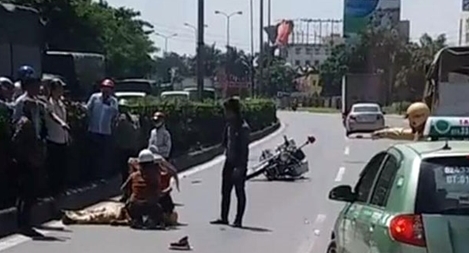 Một CSGT bị thương nặng sau vụ tai nạn