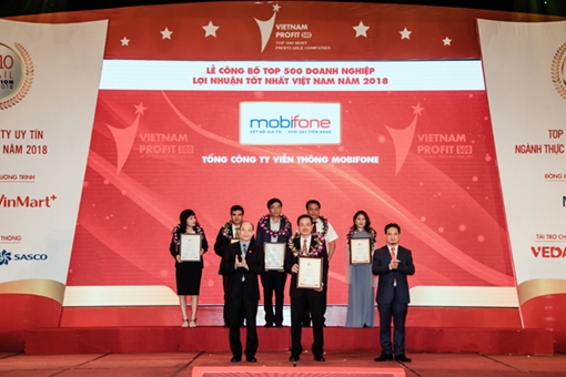 MobiFone nằm trong top 20 doanh nghiệp có lợi nhuận lớn nhất năm 2018