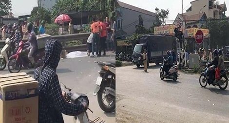 Đi xe máy băng qua đường sắt va chạm với tàu hoả, người phụ nữ tử vong