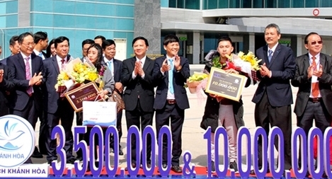 Khánh Hòa đón vị khách du lịch quốc tế thứ 3, 5 triệu