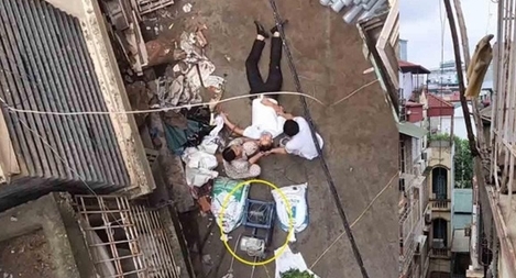 Đi bộ bị xe cút-kít rơi trúng đầu, tỉnh dậy quên địa chỉ nhà mình