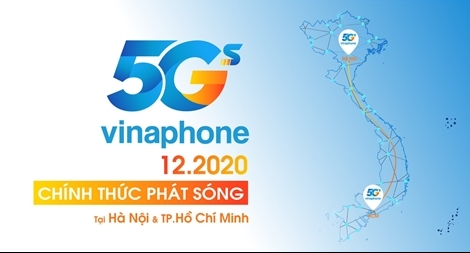 Chính thức phát sóng VinaPhone 5G tại Hà Nội và TP Hồ Chí Minh vào tháng 12/2020