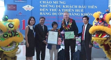 Thừa Thiên- Huế đón đoàn khách quốc tế đầu tiên ‘xông đất’