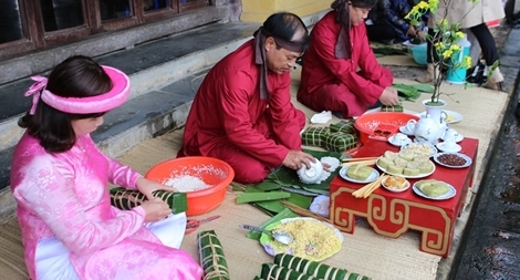 Ấn tượng với không gian tết Xưa trong Hoàng cung Huế