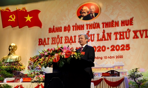 Đồng chí Lê Trường Lưu tái đắc cử Bí thư Tỉnh ủy Thừa Thiên Huế
