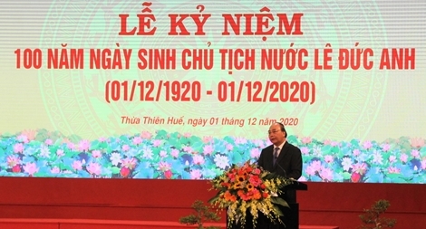 Long trọng lễ kỷ niệm 100 năm Ngày sinh cố Chủ tịch nước Lê Đức Anh