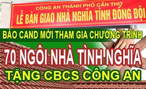 Đồng hành với Báo CAND xây nhà tình nghĩa