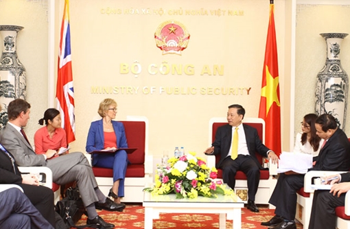 Bộ trưởng Tô Lâm tiếp khách nước ngoài 