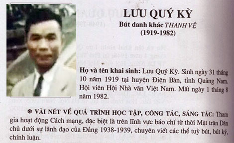 Đưa nhà văn Lưu Quý Kỳ về đất