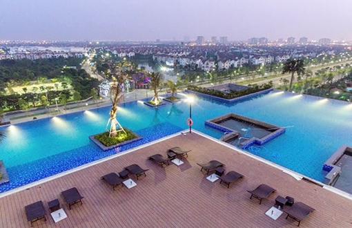 Bể bơi vô cực trên không – Tiện ích sống “độc nhất vô nhị” tại Vinhomes Riverside