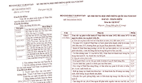 Bộ GD&ĐT lý giải về các phương án “gây nhiễu” trong đề thi môn Lịch sử